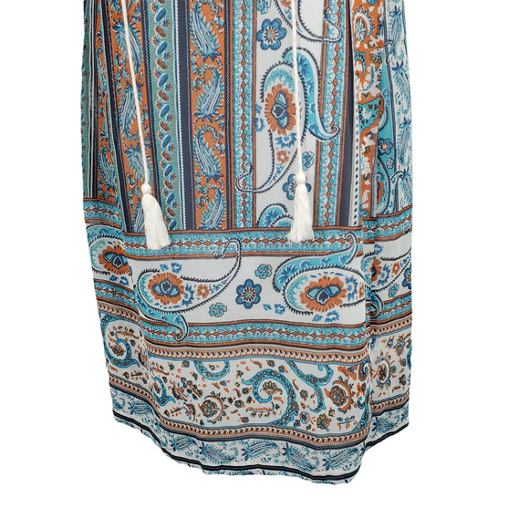 NEW COCO CABANA RESORT WOMEN’S SIZE MEDIUM SLEEVELESS PAISLEY SUMMER DRESS - Picture 2 of 7